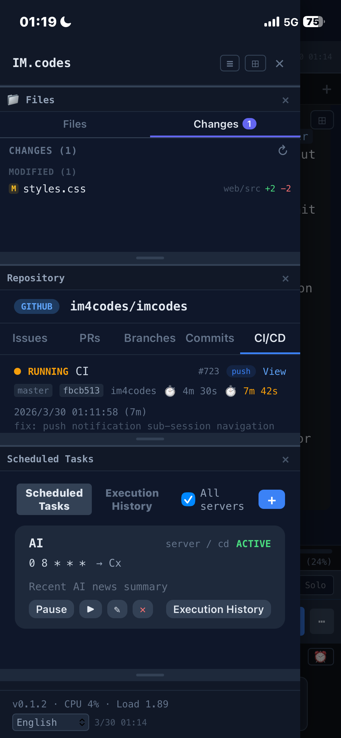 Scheduled Tasks & CI/CD