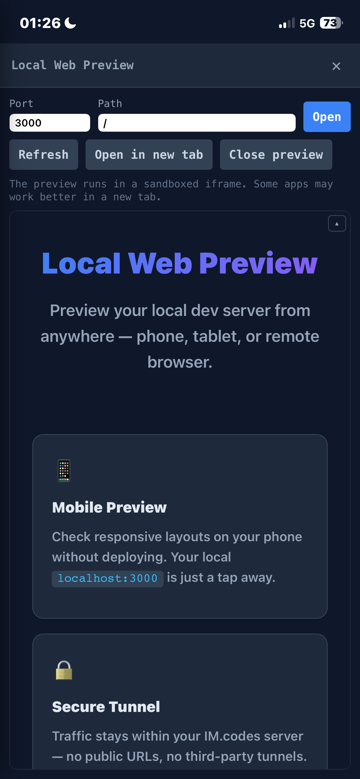 Local Web Preview