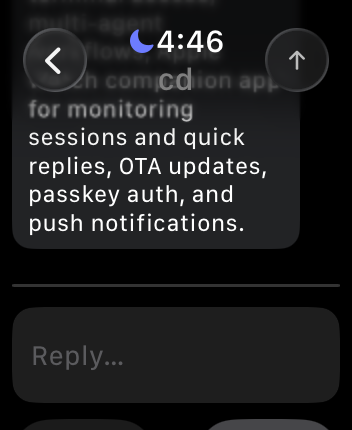 Watch session details